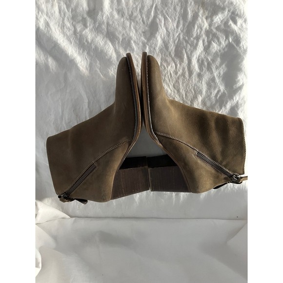 Blondo Nivada Brown Waterproof Leather Booties Women's Dual Side Zip $185 Sz 7.5 - Picture 4 of 5